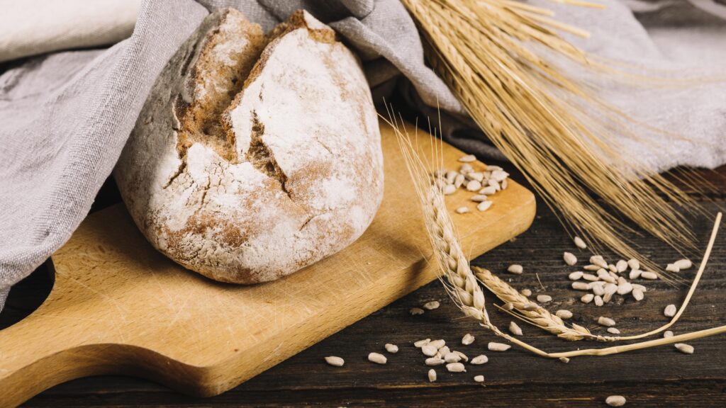 pane rustico fatto in casa con farina tipo 2